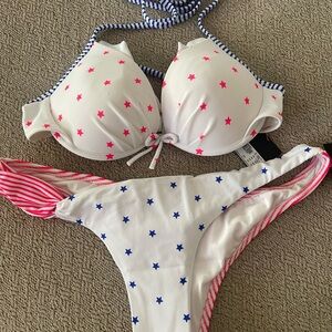 Pink Stars and Stripes bikini
